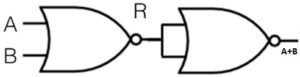 NOR to OR Gate Logical Diagram