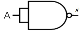 NAND to NOT Logic gate